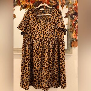 SHEIN Curve 1xl  leopard print dress
